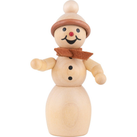 Schneefrau mit Schal  - 10 cm