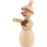 Schneefrau mit Lebkuchenherz - 10 cm