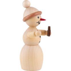 Schneefrau mit Lebkuchenherz - 10 cm