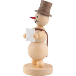 Schneemann Postbote - 12 cm