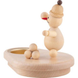 Tea Light Holder - Junior "Snowball Thrower" - 8 cm / 3.1 inch