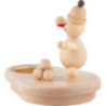 Schneemannleuchter Junior "Schneeballwerfer"  - 8 cm