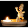 Tea Light Holder - Junior "Snowball Thrower" - 8 cm / 3.1 inch