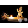 Tea Light Holder - Junior "Snowball Thrower" - 8 cm / 3.1 inch