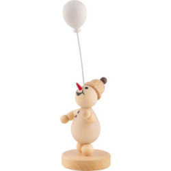 Schneemann Junior mit Luftballon - 9 cm