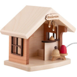 Weihnachtshütte "Strickereien" - 14 cm