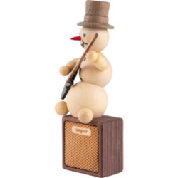 Snowman Musician E-Guitar - 13 cm / 5.1 inch