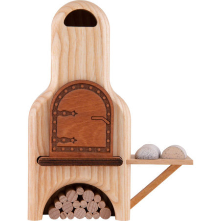 Räucherofen mit Christstollen - 15 cm