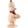 Snowman Junior with Mug and Scarf - Medium Size - 18,5 cm / 7.3 inch