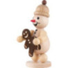 Schneemann Junior mit Lebkuchenmann - Mittelgroß - 18,5 cm