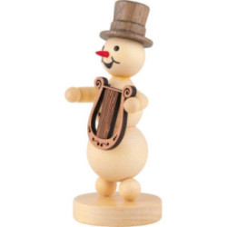 Snowman Musician Lyra - 12 cm / 4.7 inch
