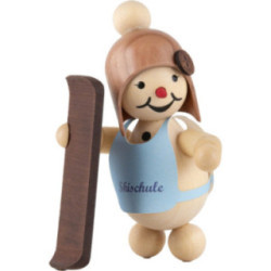 Schneemädchen Skianfänger "Snowboard" - 8 cm