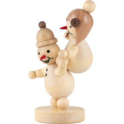 Snowman - Siblings "Piggyback" - 12 cm / 4.7 inch