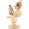 Schneemann Geschwister "Huckepack" - 12 cm