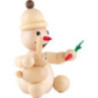 Snowman - Junior "with Rabbit" sitting - Medium Size - 16 cm / 6.3 inch
