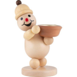 Schneemann Junior "Lichthalter" rechts - Mittelgroß - 20 cm