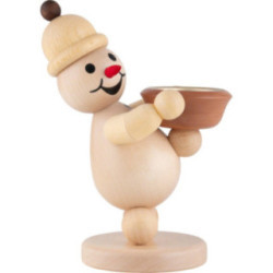 Snowman - Junior "Light Holder" right - Medium Size - 20 cm / 7.9 inch