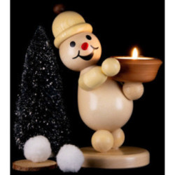 Snowman - Junior "Light Holder" right - Medium Size - 20 cm / 7.9 inch