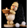 Schneemann Junior "Lichthalter" links - Mittelgroß - 20 cm