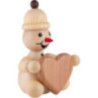 Snowman - Junior "with Heart" - Medium Size - 14.5 cm / 5.7 inch