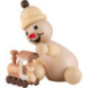 Schneemann Junior "mit Lok" - Mittelgroß - 15 cm
