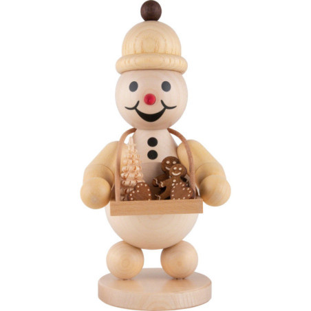 Schneemann Junior "mit Bauchladen" - Mittelgroß - 20 cm