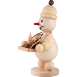 Schneemann Junior "mit Bauchladen" - Mittelgroß - 20 cm