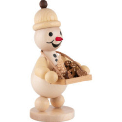 Schneemann Junior "mit Bauchladen" - Mittelgroß - 20 cm