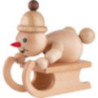 Schneemann Junior "Rennschlitten" - Groß - 20 cm