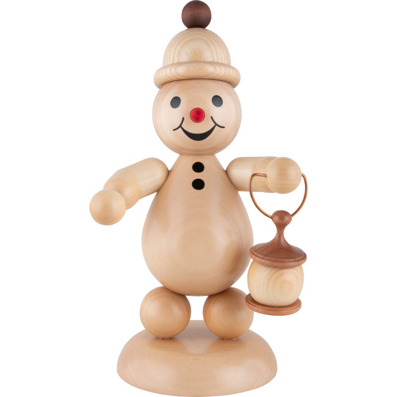 Schneemann Junior "mit Laterne" - Groß - 29 cm
