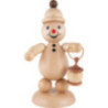 Snowman - Junior "with Lantern" - Large Size - 29 cm / 11.4 inch