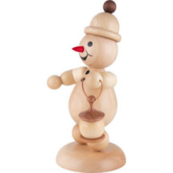 Snowman - Junior "with Lantern" - Large Size - 29 cm / 11.4 inch