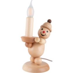 Schneemann Junior "Kerze" links - Groß - 29 cm