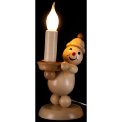 Snowman - Junior "Candle" left - Large Size - 29 cm / 11.4 inch
