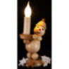 Schneemann Junior "Kerze" links - Groß - 29 cm