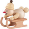 Snowman - Junior "Luge Racer" - Medium Size - 14 cm / 5.5 inch