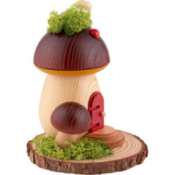 Smoker - Mushroom Hut - 13 cm / 5.1 inch