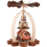 3-stöckige Pyramide Weihnachtsmarkt - Exklusiv - 44 cm