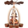 3-stöckige Pyramide Weihnachtsmarkt - Exklusiv - 44 cm