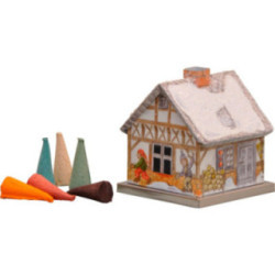 Metall-Räucherhaus Fachwerkhaus - 6,5 cm