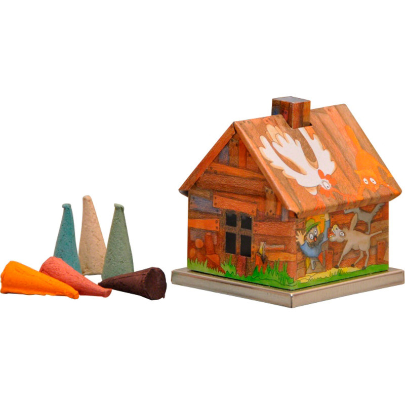 Metal Smoking Hut - Town Musicians of Bremen - 6,5 cm / 2.6 inch