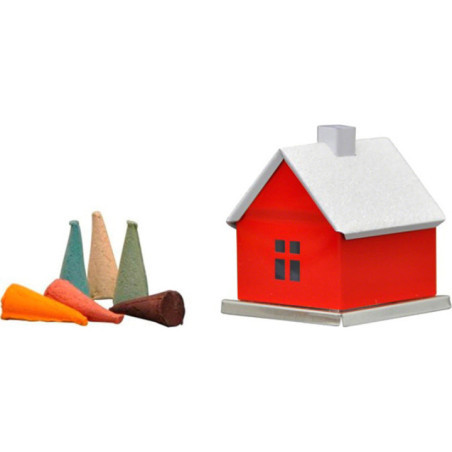 Metal Smoking Hut - Unicolor "Red" - 6,5 cm / 2.6 inch