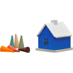 Metal Smoking Hut - Unicolor "Blue" - 6,5 cm / 2.6 inch
