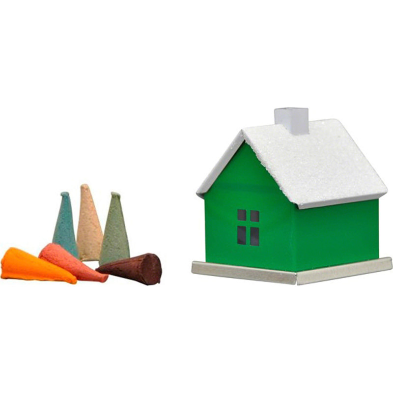 Metal Smoking Hut - Unicolor "Green" - 6,5 cm / 2.6 inch