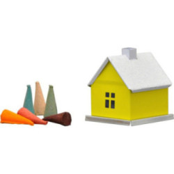 Metal Smoking Hut - Unicolor "Yellow" - 6,5 cm / 2.6 inch