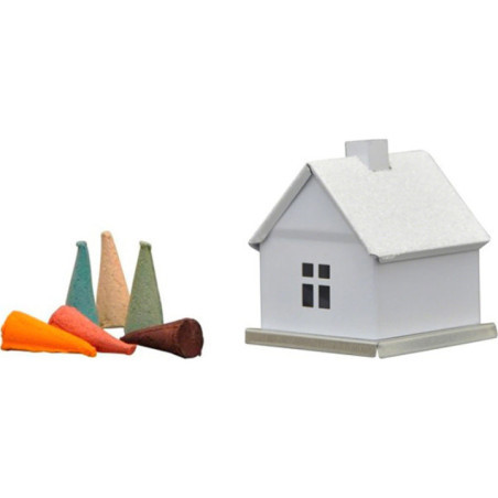 Metal Smoking Hut - Unicolor "White" - 6,5 cm / 2.6 inch