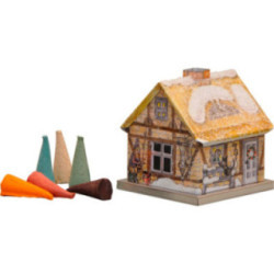 Metal Smoking Hut - Winter Brick House - 6,5 cm / 2.6 inch