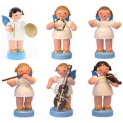 Bundle - Six Orchestra Angels with Blue Wings