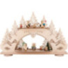 Collector Candle Arch wit two Levels - Kuhnert Owls - 68x43 cm / 26.8x16.9 inch
