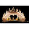 Collector Candle Arch wit two Levels - Kuhnert Owls - 68x43 cm / 26.8x16.9 inch
